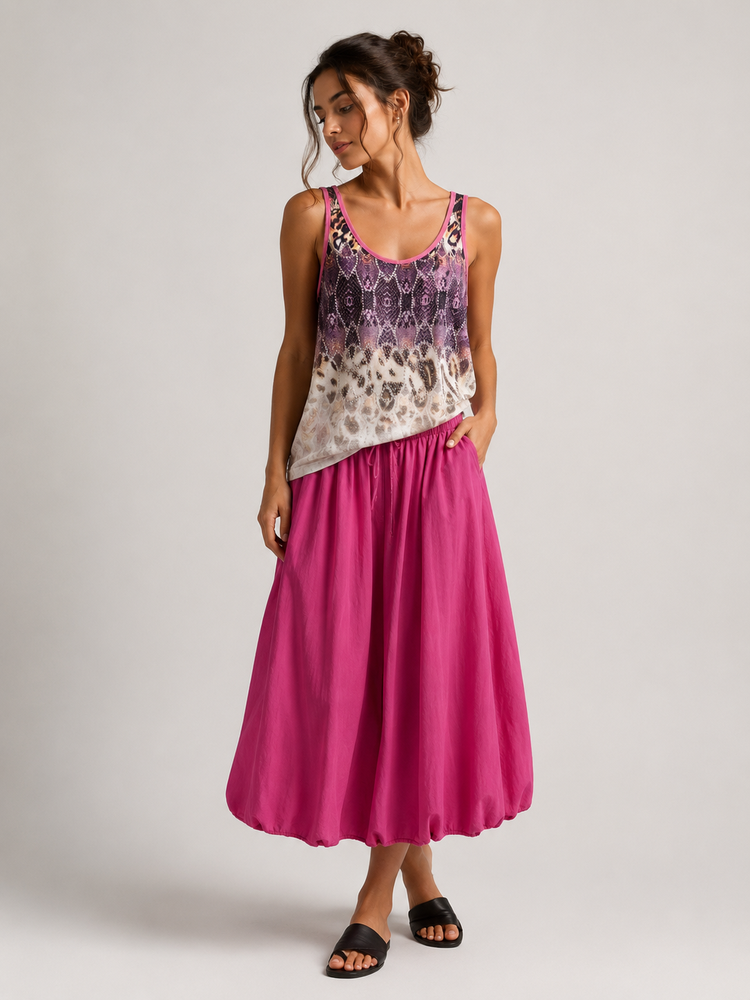Top mit Batik-Print | S–M