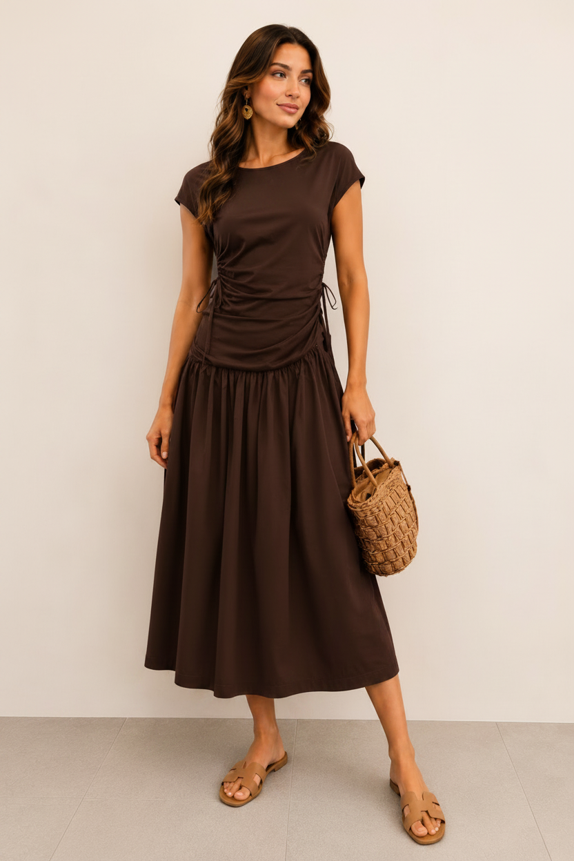 Sommerkleid Siena Dunkelbraun